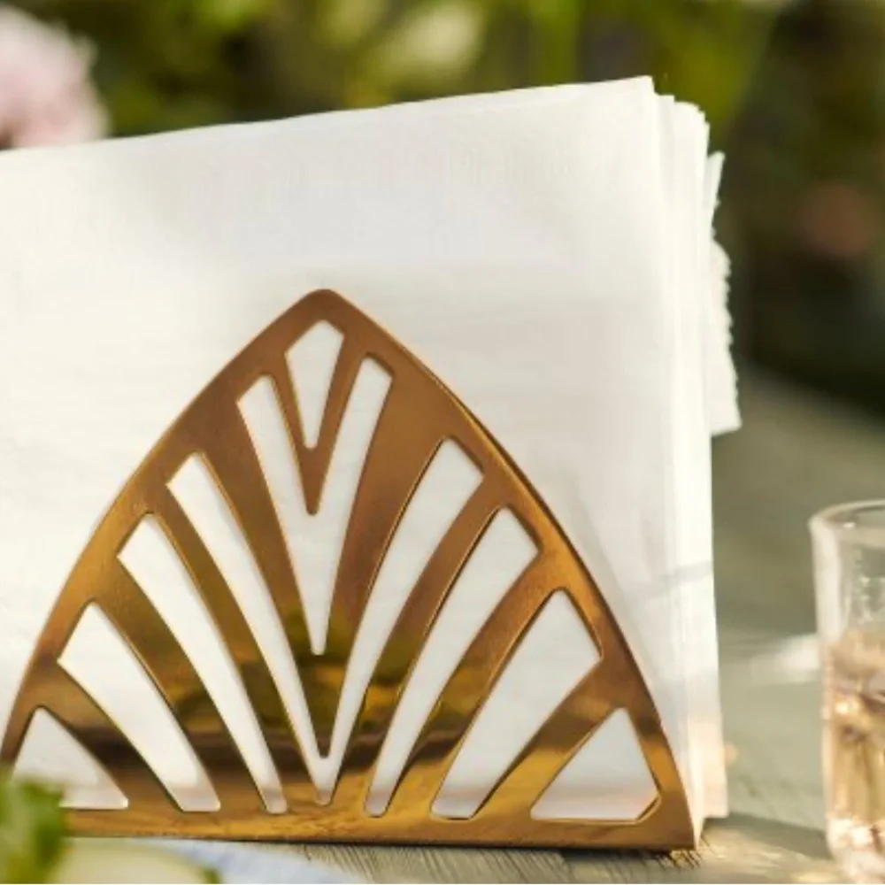 IKEA TILLSTÄLLNING Metal Napkin Holder - Brass